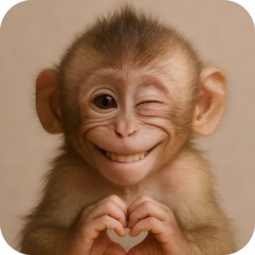 🫶 Стикер «Обезьянки» для Telegram