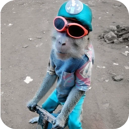 😎 Стикер «Обезьянки» для Telegram