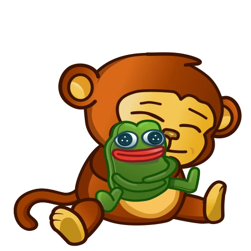 🥰 Стикер «Обезьян» для Telegram