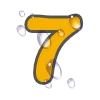 7️⃣ Эмодзи «Жёлтые буквы, иконки, дни недели» для Telegram