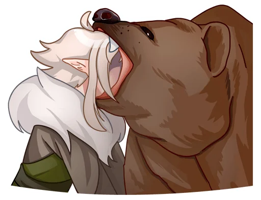 🐻 Стикер «Оддманд без текста» для Telegram