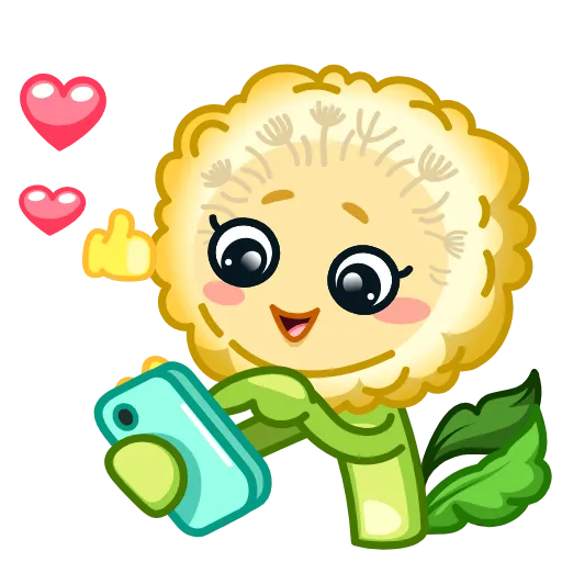 ⭐ Эмодзи «Одуванчик» для Telegram