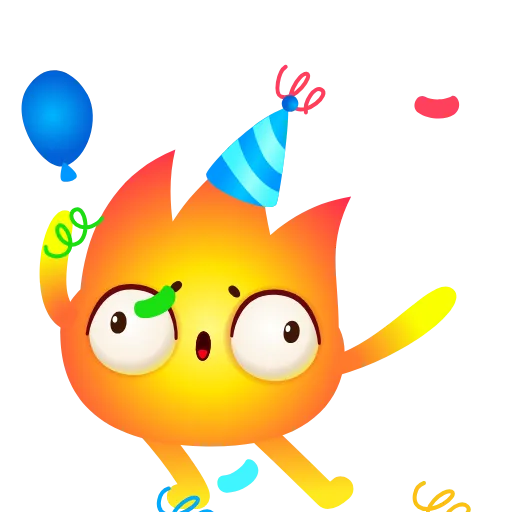 🤩 Стикер «Огонек» для Telegram
