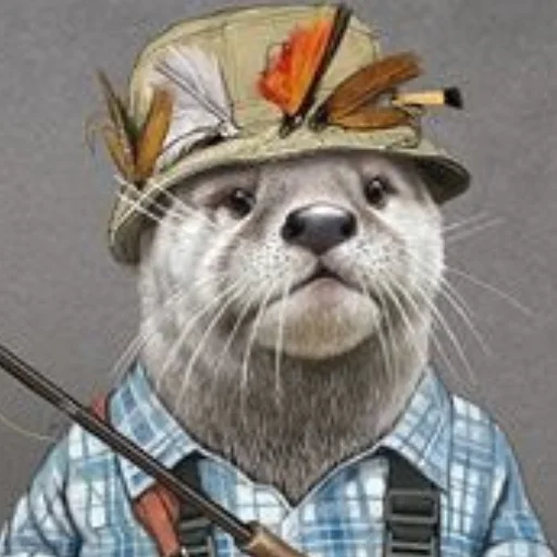 🎣 Стикер «otter» для Telegram