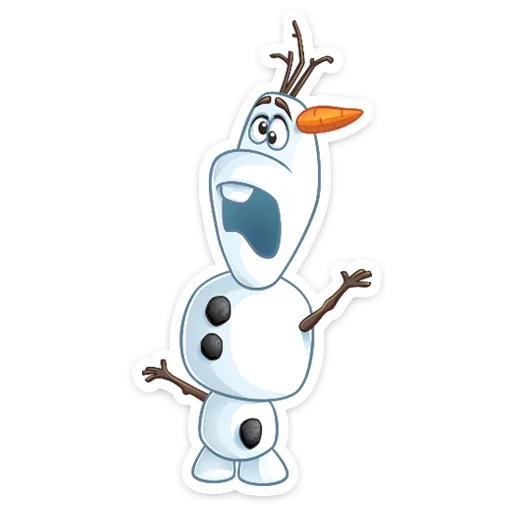 😨 Стикер «Олаф» для Telegram