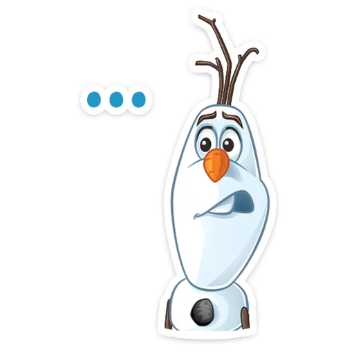 🤔 Стикер «Олаф» для Telegram