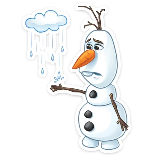 🌧 Стикер «Олаф» для Telegram