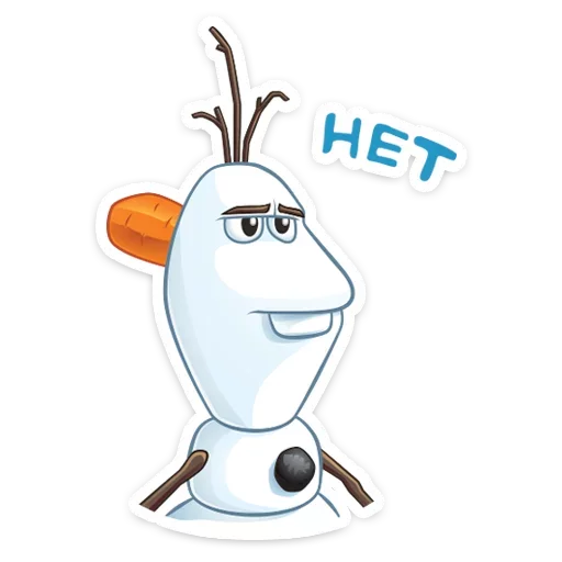 🌝 Стикер «Олаф» для Telegram