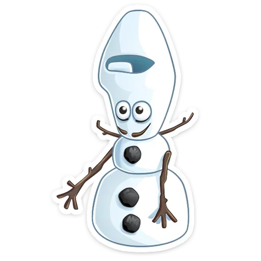 🙃 Стикер «Олаф» для Telegram