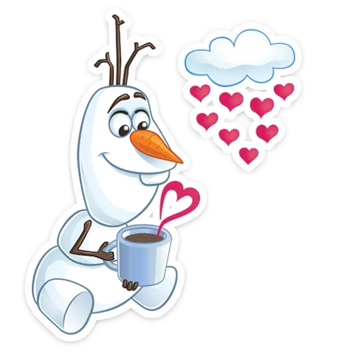 🥰 Стикер «Олаф» для Telegram