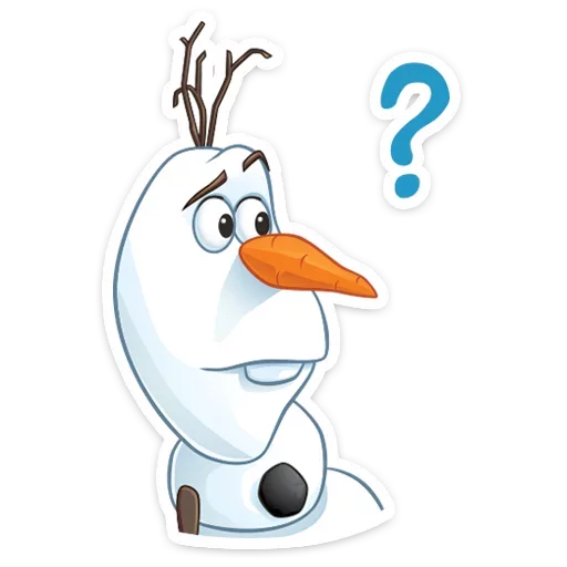 ❓ Стикер «Олаф» для Telegram