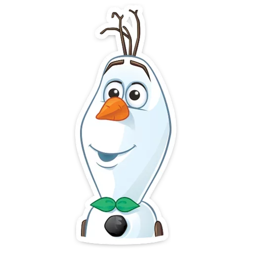 🙂 Стикер «Олаф» для Telegram