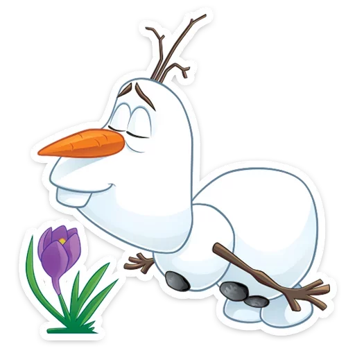 🌷 Стикер «Олаф» для Telegram