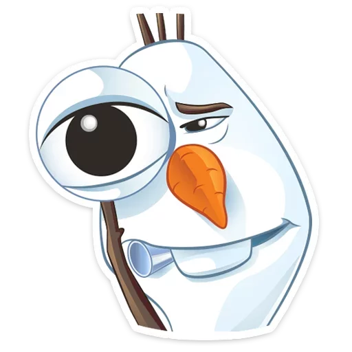 👀 Стикер «Олаф» для Telegram