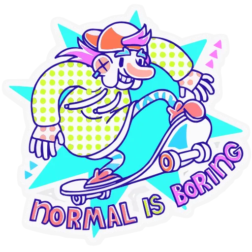 🛹 Эмодзи «Олды» для Telegram