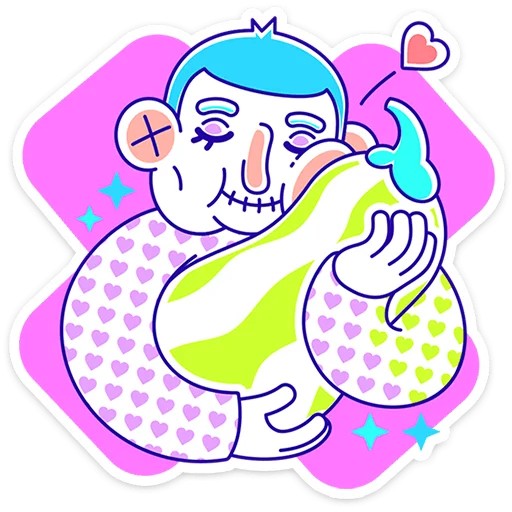 🤗 Стикер «Олды» для Telegram