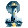 🗼 Эмодзи «Маяк И Море» для Telegram