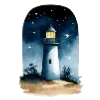 🗼 Эмодзи «Маяк И Море» для Telegram