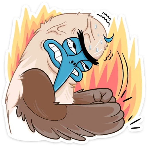 😠 Стикер «Олуша» для Telegram