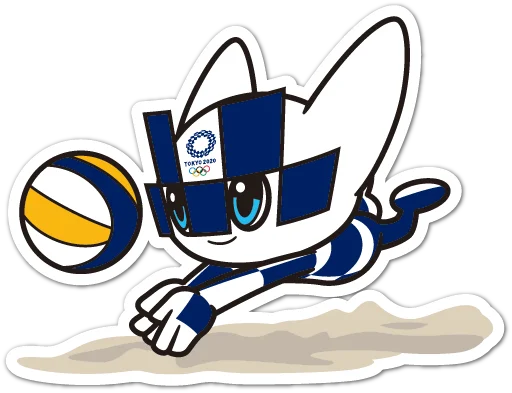 🏐 Стикер «Summer Olympics 2020 Miraitowa» для Telegram