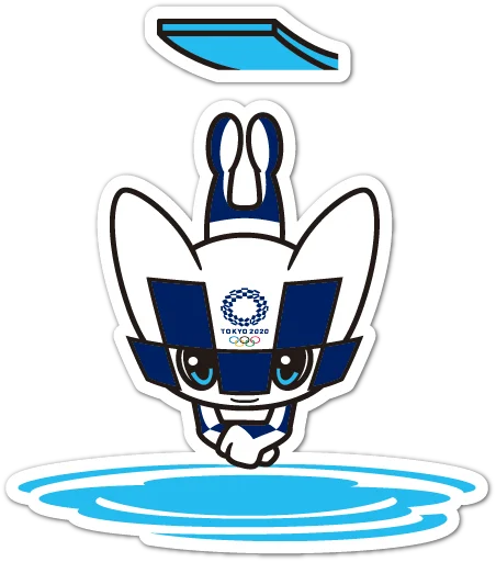 🤿 Стикер «Summer Olympics 2020 Miraitowa» для Telegram