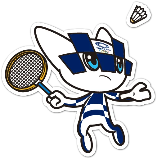 🏸 Стикер «Summer Olympics 2020 Miraitowa» для Telegram