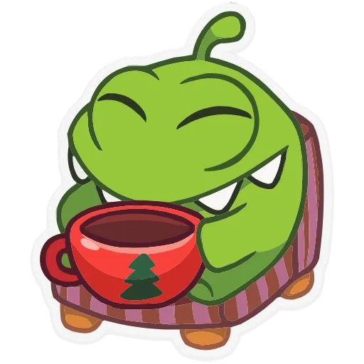 ☕️ Эмодзи «Зима с Ам Нямом» для Telegram