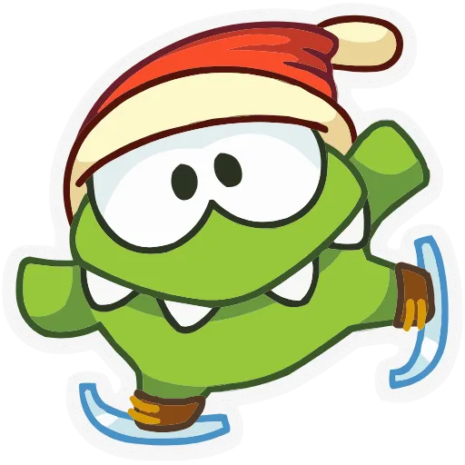 ⛸ Эмодзи «Зима с Ам Нямом» для Telegram