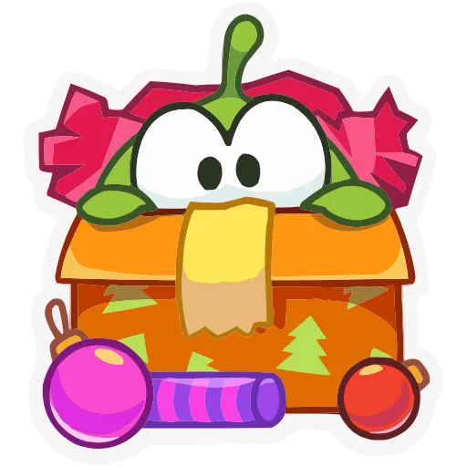 📦 Эмодзи «Зима с Ам Нямом» для Telegram