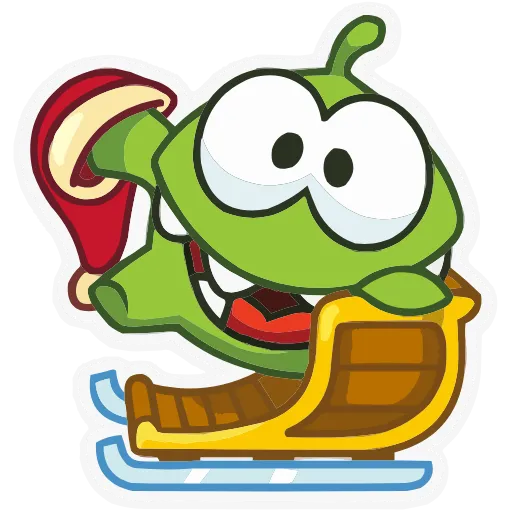 🛷 Эмодзи «Зима с Ам Нямом» для Telegram