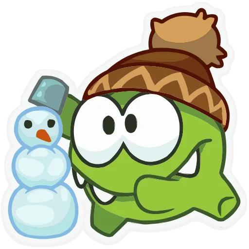 ☃️ Эмодзи «Зима с Ам Нямом» для Telegram