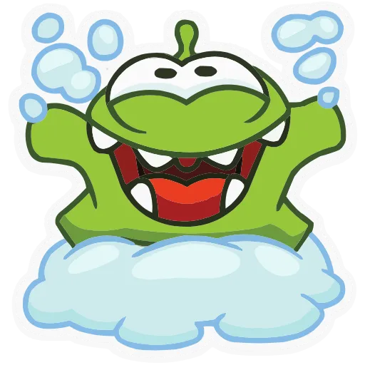 🤗 Эмодзи «Зима с Ам Нямом» для Telegram