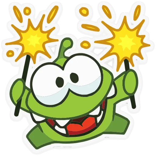 ✨ Эмодзи «Зима с Ам Нямом» для Telegram