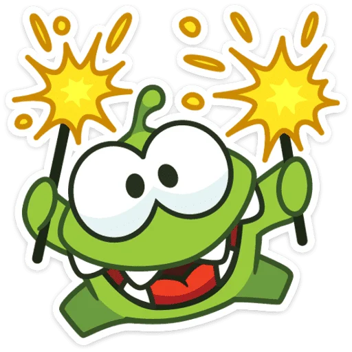 ✨ Стикер «Зима с Ам Нямом» для Telegram