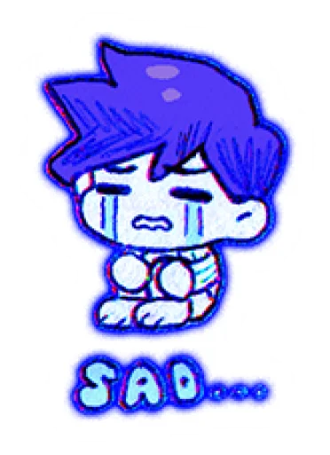 😭 Стикер «Official Omori Stickers (OMOCAT)» для Telegram