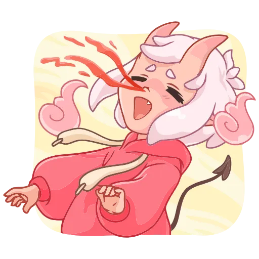 🤕 Эмодзи «Они-тян» для Telegram