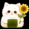 🌻 Эмодзи «Onigiri Cat #cat #animal #emoji» для Telegram