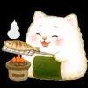 🍢 Эмодзи «Onigiri Cat #cat #animal #emoji» для Telegram