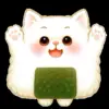 🍙 Эмодзи «Onigiri Cat #cat #animal #emoji» для Telegram