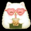 🧋 Эмодзи «Onigiri Cat #cat #animal #emoji» для Telegram