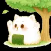 🍃 Эмодзи «Onigiri Cat #cat #animal #emoji» для Telegram
