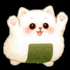 🍙 Эмодзи «Onigiri Cat #cat #animal #emoji» для Telegram