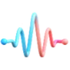 🔊 Эмодзи «Нежно-розовый с голубым шрифт» для Telegram