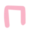 〰 Эмодзи «Нежно-розовый с голубым шрифт» для Telegram
