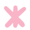 〰 Эмодзи «Нежно-розовый с голубым шрифт» для Telegram