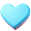 ❤️ Эмодзи «Нежно-розовый с голубым шрифт» для Telegram