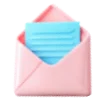 ✉️ Эмодзи «Нежно-розовый с голубым шрифт» для Telegram