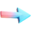 ➡️ Эмодзи «Нежно-розовый с голубым шрифт» для Telegram