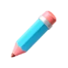 ✏️ Эмодзи «Нежно-розовый с голубым шрифт» для Telegram