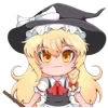 🤩 Эмодзи «Мариса Кирасаме - Touhou» для Telegram
